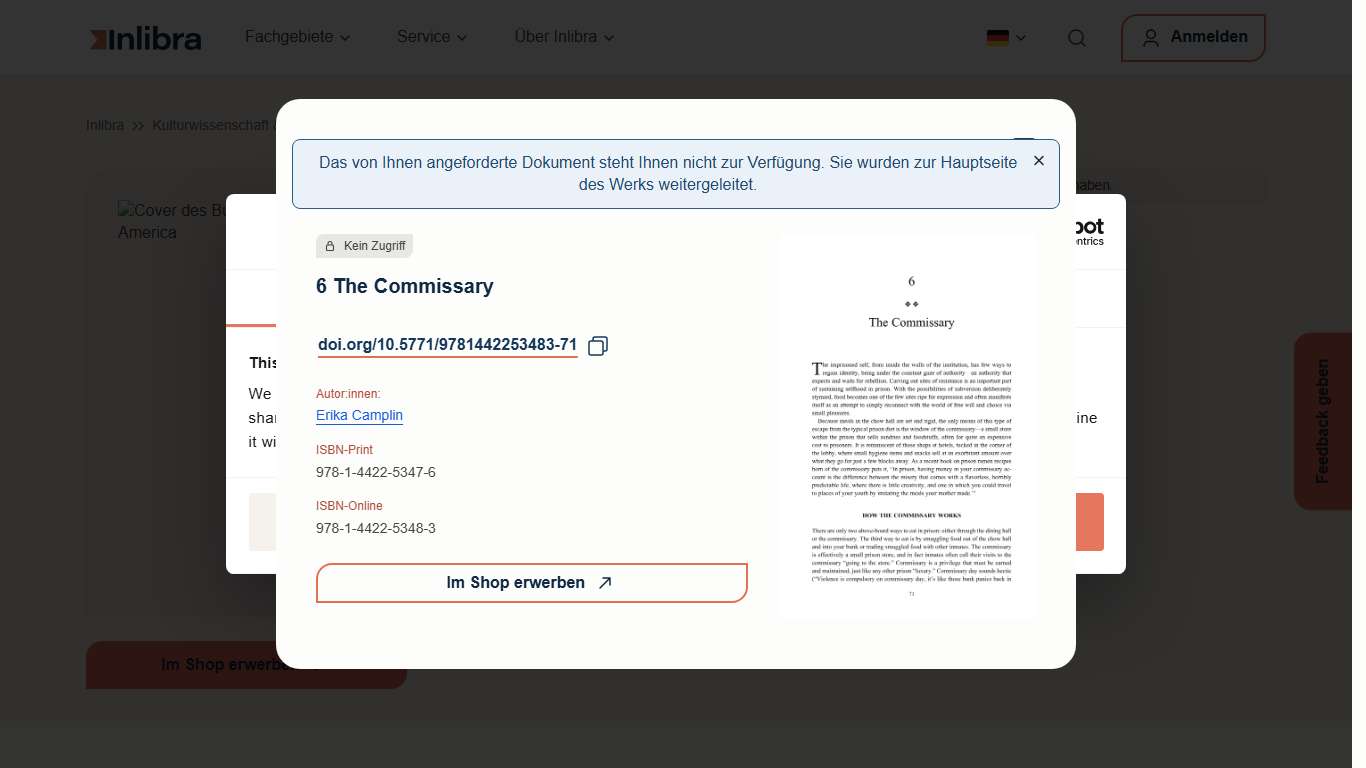 Prison Food in America - Inlibra